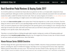 Tablet Screenshot of overdrivepedal.net